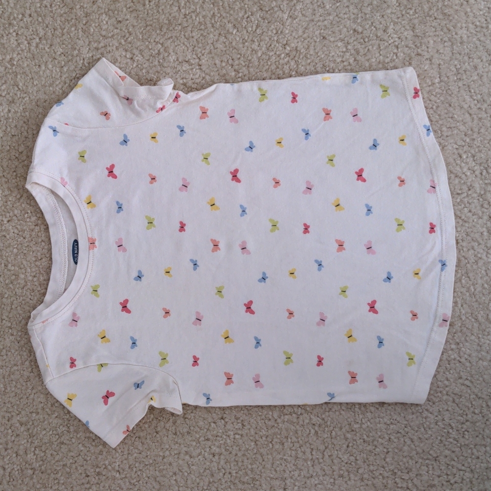Preschool Girls Old Navy Butterfly Print T-shirt (4T)